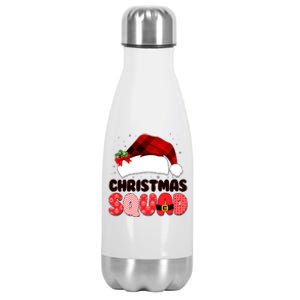 Funny Cute Christmas Squad Matching Shirts Stainless Steel Insulated Water Bottle