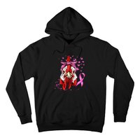 Funny Chicken Chick Breast Cancer Awareness Pink Ribbon Hoodie