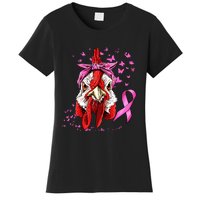 Funny Chicken Chick Breast Cancer Awareness Pink Ribbon Women's T-Shirt