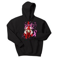 Funny Chicken Chick Breast Cancer Awareness Pink Ribbon Kids Hoodie