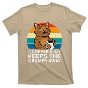 Funny Coffee Coffee Lover Cute Cat Gift T-Shirt