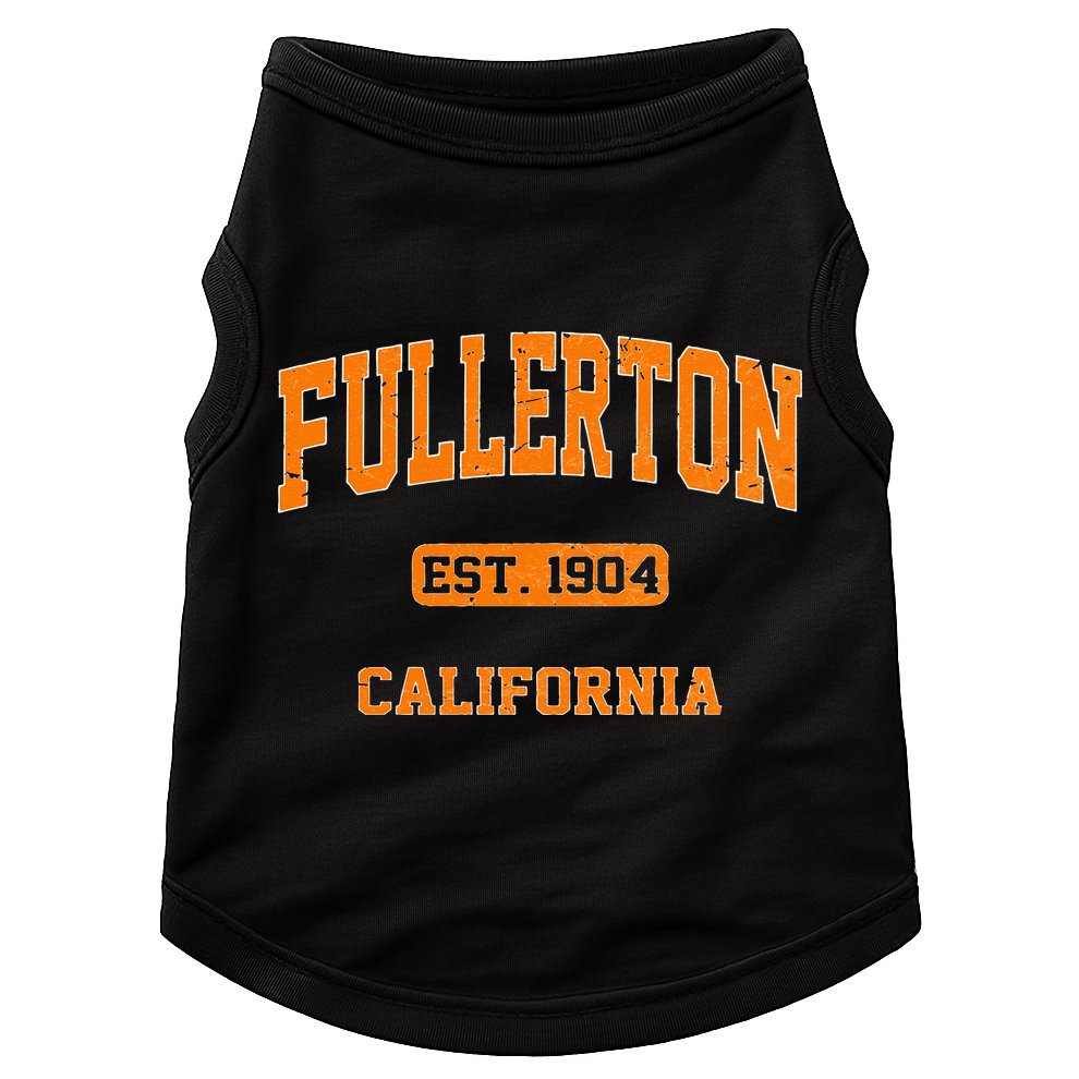 Fullerton California CA Vintage State Athletic Style Doggie Tank