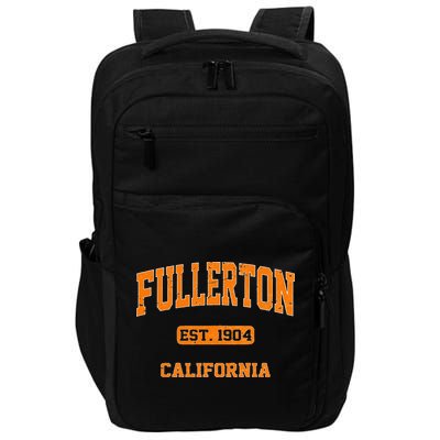 Fullerton California CA Vintage State Athletic Style Impact Tech Backpack