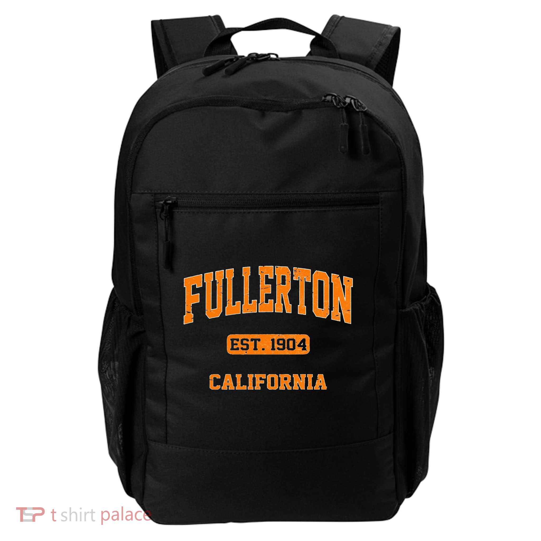 Fullerton California CA Vintage State Athletic Style Backpack