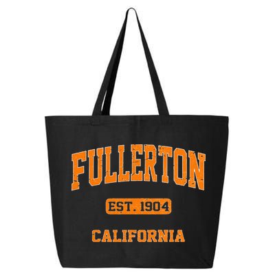 Fullerton California CA Vintage State Athletic Style 25L Jumbo Tote