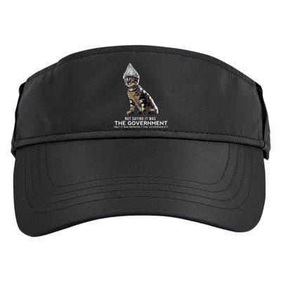 Funny Conspiracy Cat Tin Foil Hat Government Gift Adult Drive Performance Visor