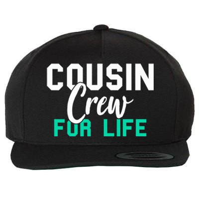 Funny Cousin Crew Big Cousin Crew For Life Big Cousin Crew Gift Wool Snapback Cap