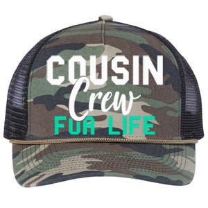 Funny Cousin Crew Big Cousin Crew For Life Big Cousin Crew Gift Retro Rope Trucker Hat Cap