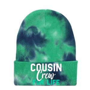 Funny Cousin Crew Big Cousin Crew For Life Big Cousin Crew Gift Tie Dye 12in Knit Beanie