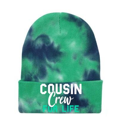 Funny Cousin Crew Big Cousin Crew For Life Big Cousin Crew Gift Tie Dye 12in Knit Beanie