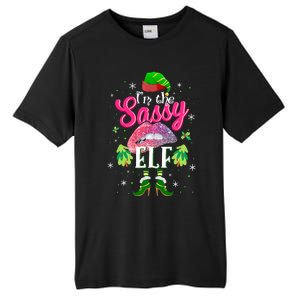 Funny Christmas Clothing I'm The Sassy Elf Tee Xmas Boys Tall Fusion ChromaSoft Performance T-Shirt