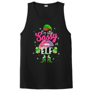 Funny Christmas Clothing I'm The Sassy Elf Tee Xmas Boys PosiCharge Competitor Tank