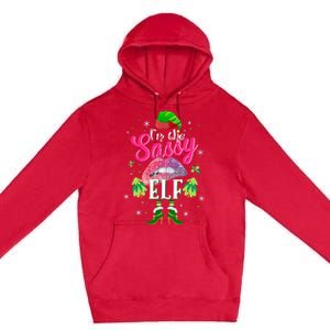 Funny Christmas Clothing I'm The Sassy Elf Tee Xmas Boys Premium Pullover Hoodie