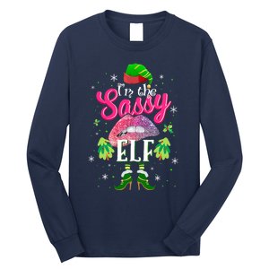 Funny Christmas Clothing I'm The Sassy Elf Tee Xmas Boys Long Sleeve Shirt