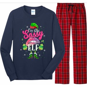 Funny Christmas Clothing I'm The Sassy Elf Tee Xmas Boys Long Sleeve Pajama Set