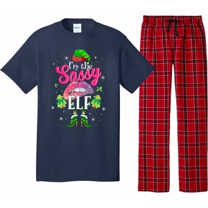 Funny Christmas Clothing I'm The Sassy Elf Tee Xmas Boys Pajama Set