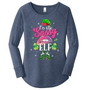 Funny Christmas Clothing I'm The Sassy Elf Tee Xmas Boys Women's Perfect Tri Tunic Long Sleeve Shirt