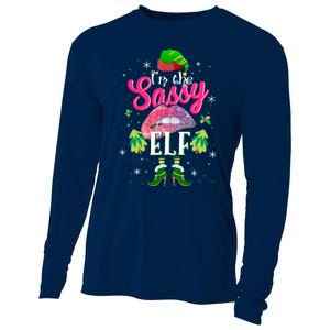 Funny Christmas Clothing I'm The Sassy Elf Tee Xmas Boys Cooling Performance Long Sleeve Crew