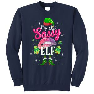 Funny Christmas Clothing I'm The Sassy Elf Tee Xmas Boys Tall Sweatshirt