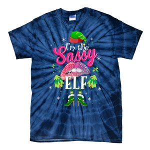 Funny Christmas Clothing I'm The Sassy Elf Tee Xmas Boys Tie-Dye T-Shirt