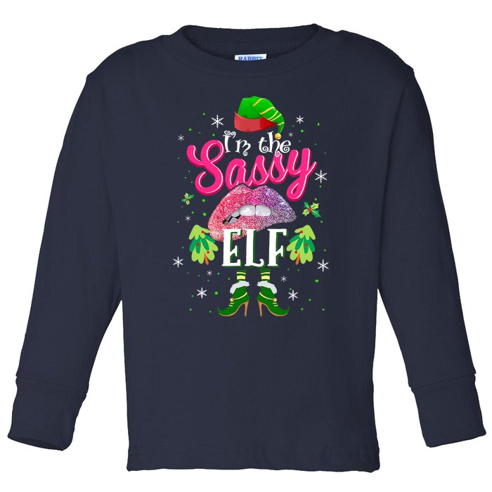 Funny Christmas Clothing I'm The Sassy Elf Tee Xmas Boys Toddler Long Sleeve Shirt