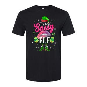 Funny Christmas Clothing I'm The Sassy Elf Tee Xmas Boys Softstyle CVC T-Shirt