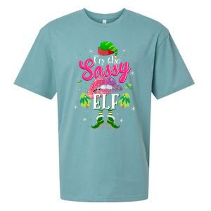 Funny Christmas Clothing I'm The Sassy Elf Tee Xmas Boys Sueded Cloud Jersey T-Shirt