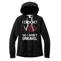 Funny Crochet Crocheting Gift For Women Crocheter Unravel Women's Fleece Hoodie