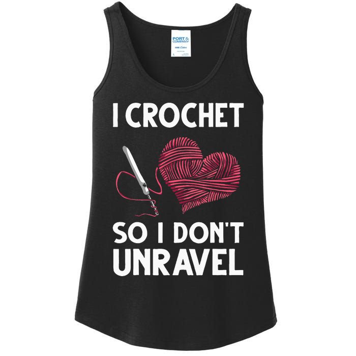 Funny Crochet Crocheting Gift For Women Crocheter Unravel Ladies Essential Tank