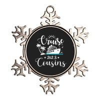 Funny cruising cousins matching cousin family Metallic Star Ornament