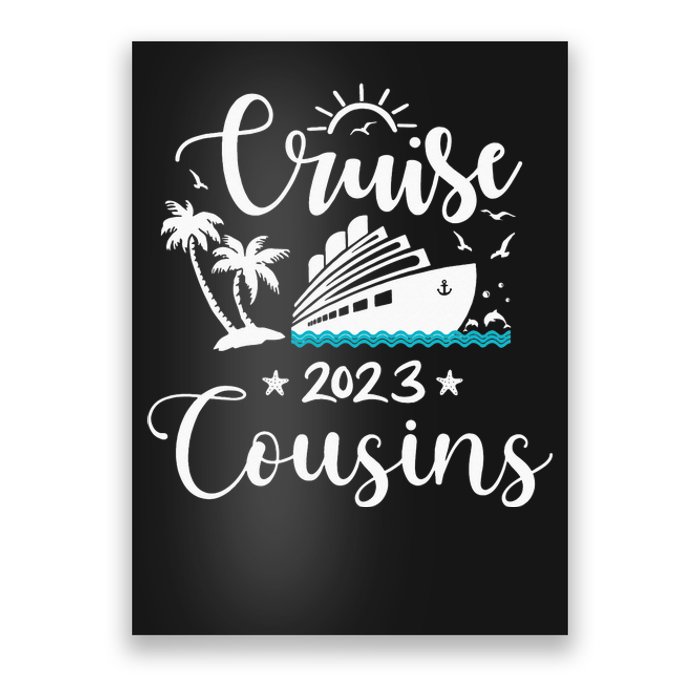 Funny cruising cousins matching cousin family Poster