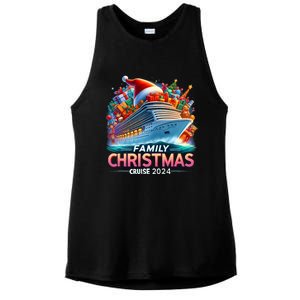 Family Christmas Cruise 2024 Family Matching Merry Christmas Ladies PosiCharge Tri-Blend Wicking Tank