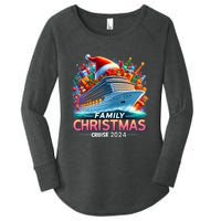 Family Christmas Cruise 2024 Family Matching Merry Christmas Women's Perfect Tri Tunic Long Sleeve Shirt