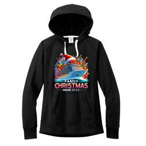 Family Christmas Cruise 2024 Family Matching Merry Christmas Women's Fleece Hoodie