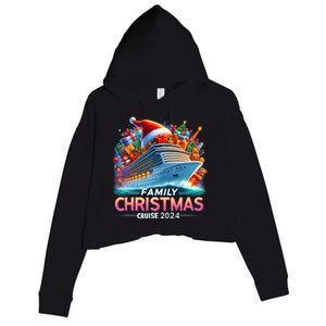 Family Christmas Cruise 2024 Family Matching Merry Christmas Crop Fleece Hoodie