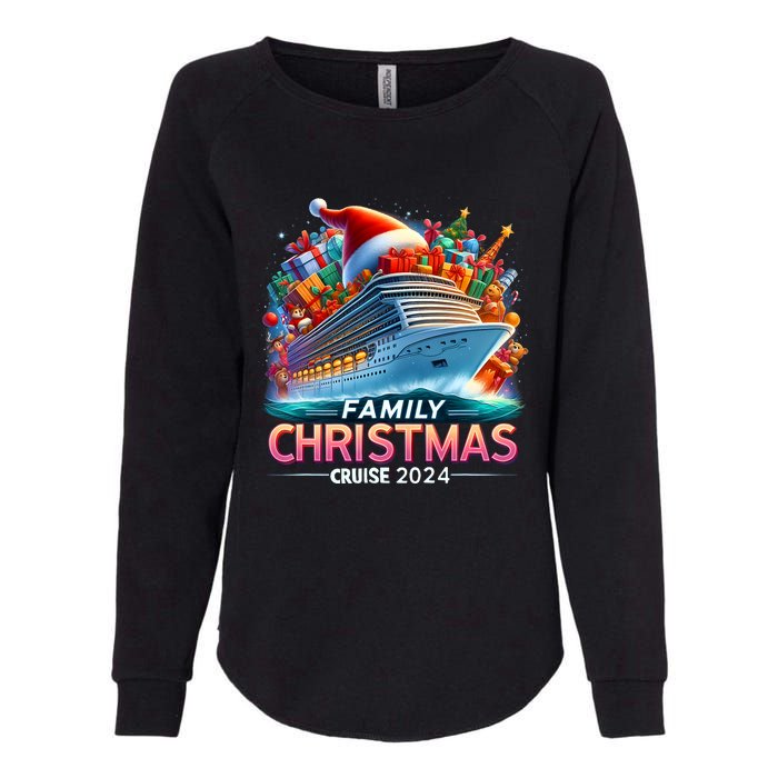 Family Christmas Cruise 2024 Family Matching Merry Christmas Womens California Wash Sweatshirt