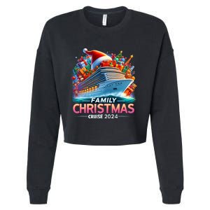 Family Christmas Cruise 2024 Family Matching Merry Christmas Cropped Pullover Crew