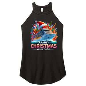 Family Christmas Cruise 2024 Family Matching Merry Christmas Women's Perfect Tri Rocker Tank