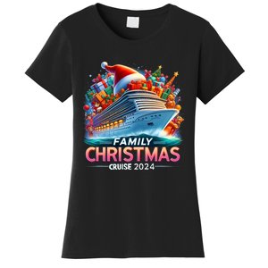 Family Christmas Cruise 2024 Family Matching Merry Christmas Women's T-Shirt