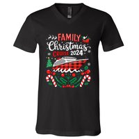 Family Christmas Cruise 2024 Family Matching Merry Christmas V-Neck T-Shirt