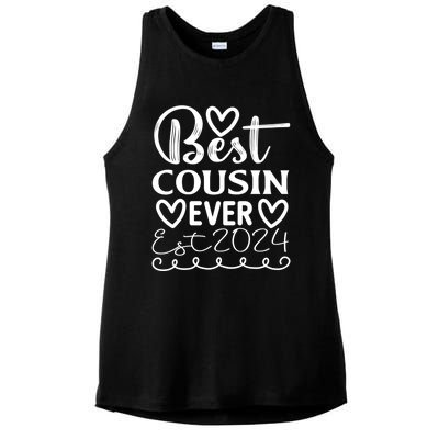 Funny Cousin Crew Matching Fam Best Cousin Since 2024 Family Gift Ladies PosiCharge Tri-Blend Wicking Tank