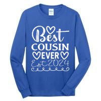 Funny Cousin Crew Matching Fam Best Cousin Since 2024 Family Gift Tall Long Sleeve T-Shirt