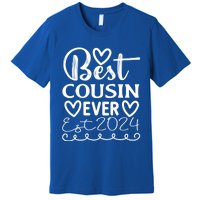 Funny Cousin Crew Matching Fam Best Cousin Since 2024 Family Gift Premium T-Shirt