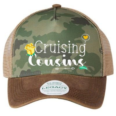 funny cruising cousins matching cousin family Legacy Tie Dye Trucker Hat