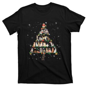 Funny Cats Christmas Tree Ornament Decor Design Cat Lover T-Shirt