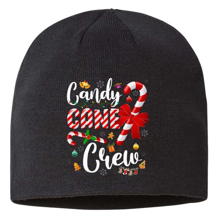 Funny Candy Cane Crew Christmas Sweet Candy Light Lover Sustainable Beanie