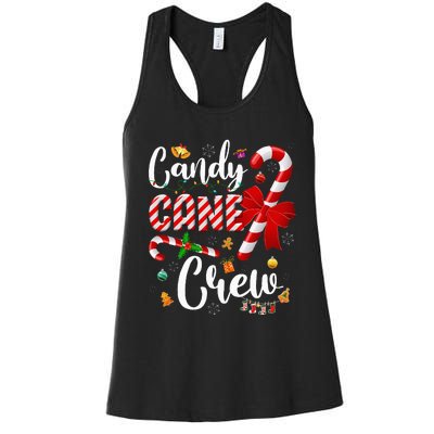 Funny Candy Cane Crew Christmas Sweet Candy Light Lover Women's Racerback Tank