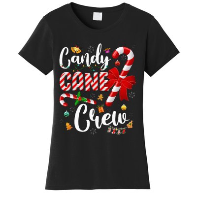 Funny Candy Cane Crew Christmas Sweet Candy Light Lover Women's T-Shirt