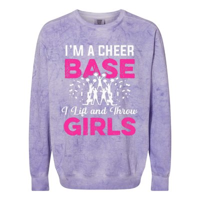 Funny Cheer Cheerleader Cheerleading Squad Coach Team Flyer Colorblast Crewneck Sweatshirt