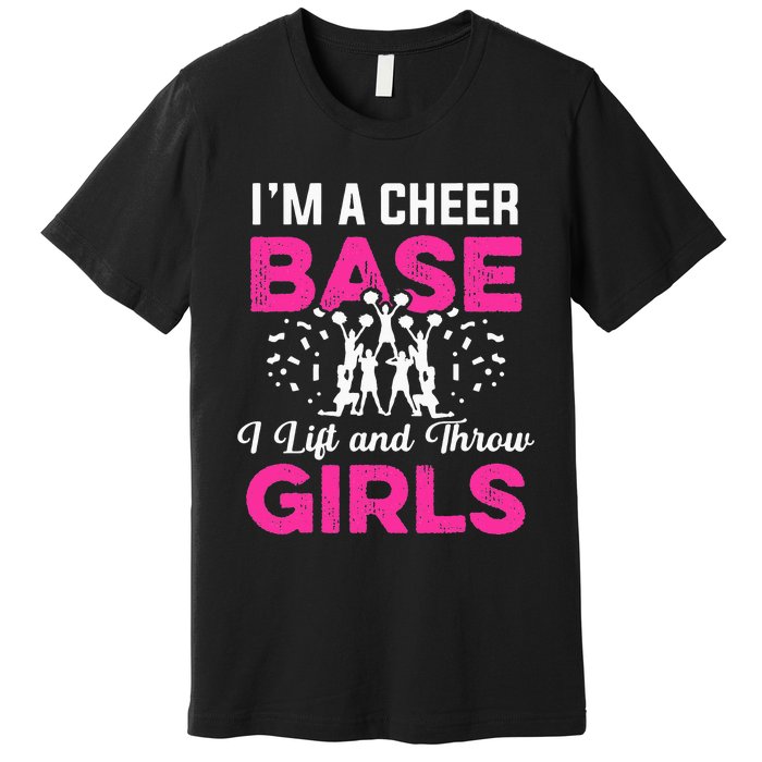 Funny Cheer Cheerleader Cheerleading Squad Coach Team Flyer Premium T-Shirt